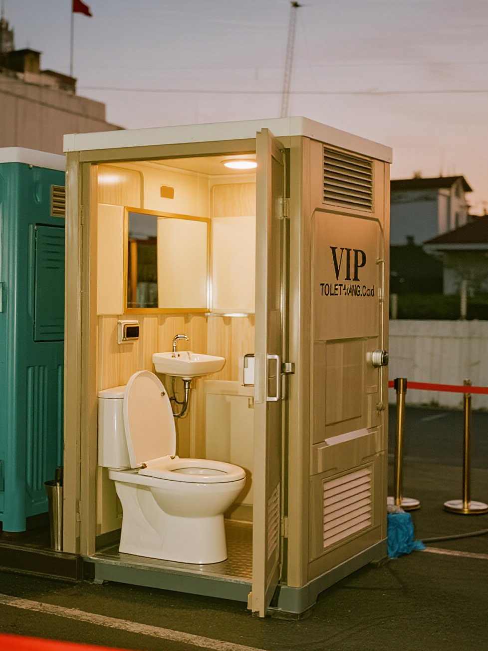 Toilet Portable Deluxe (AC & Lighting)
